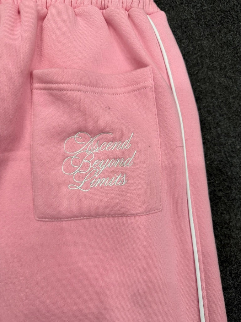 Anádos Pink Double Waisted Sweatpants