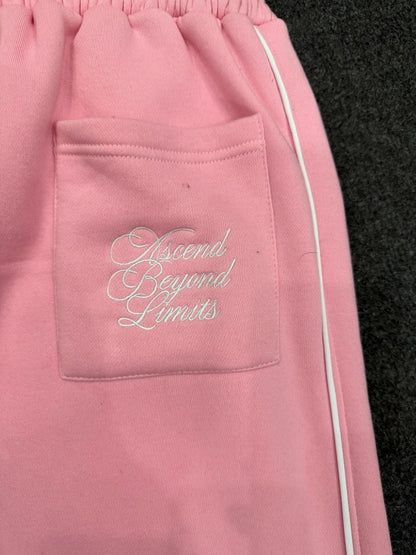 Anádos Pink Double Waisted Sweatpants