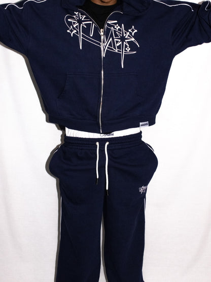 Anádos Zip Hoodie – Navy