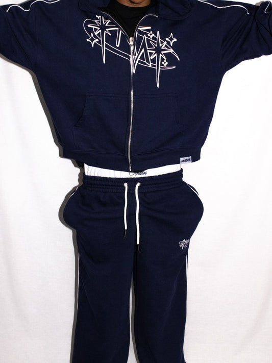 Anádos Zip Hoodie – Navy