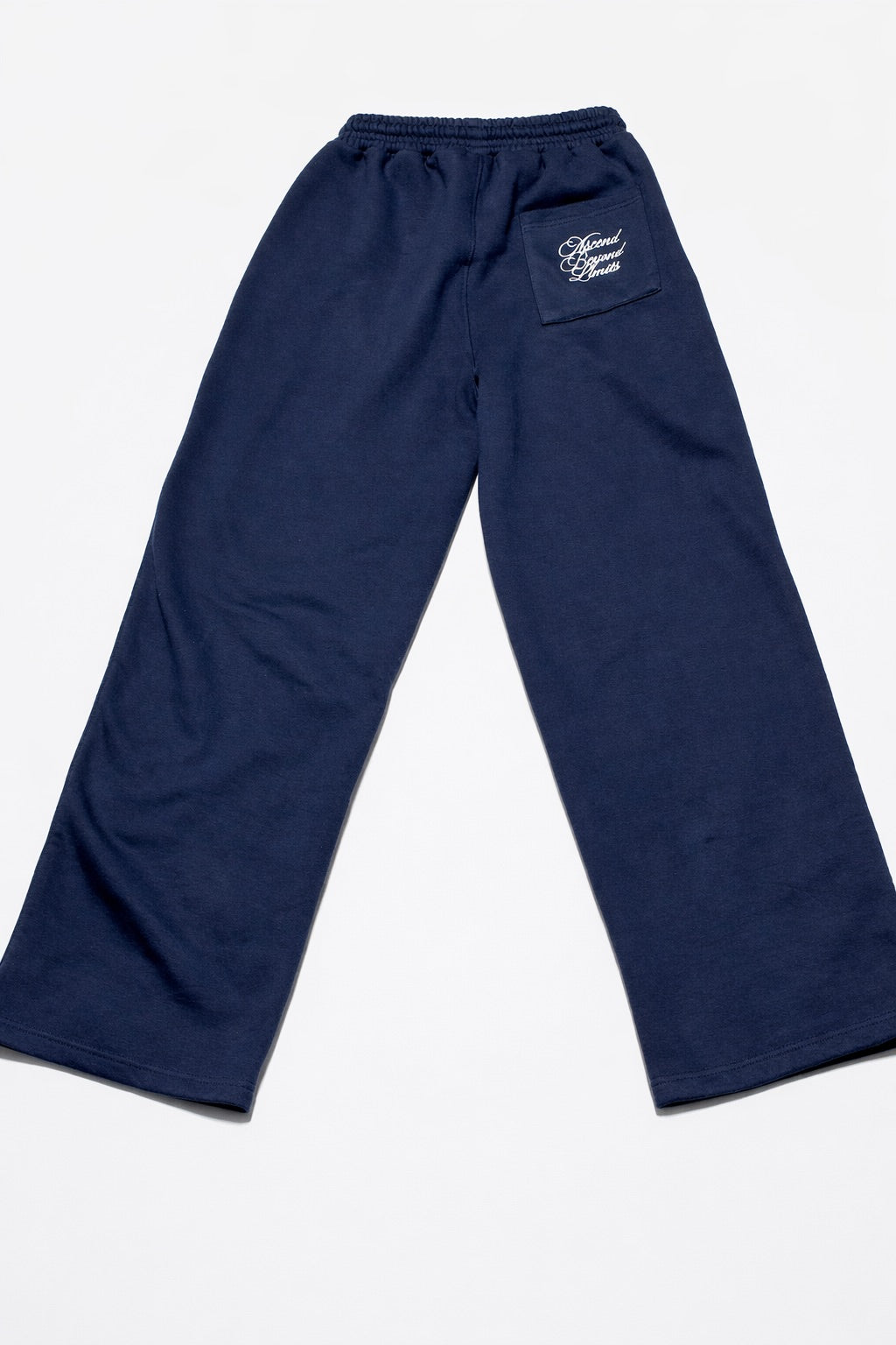 Anádos Navy Double Waisted Sweatpants
