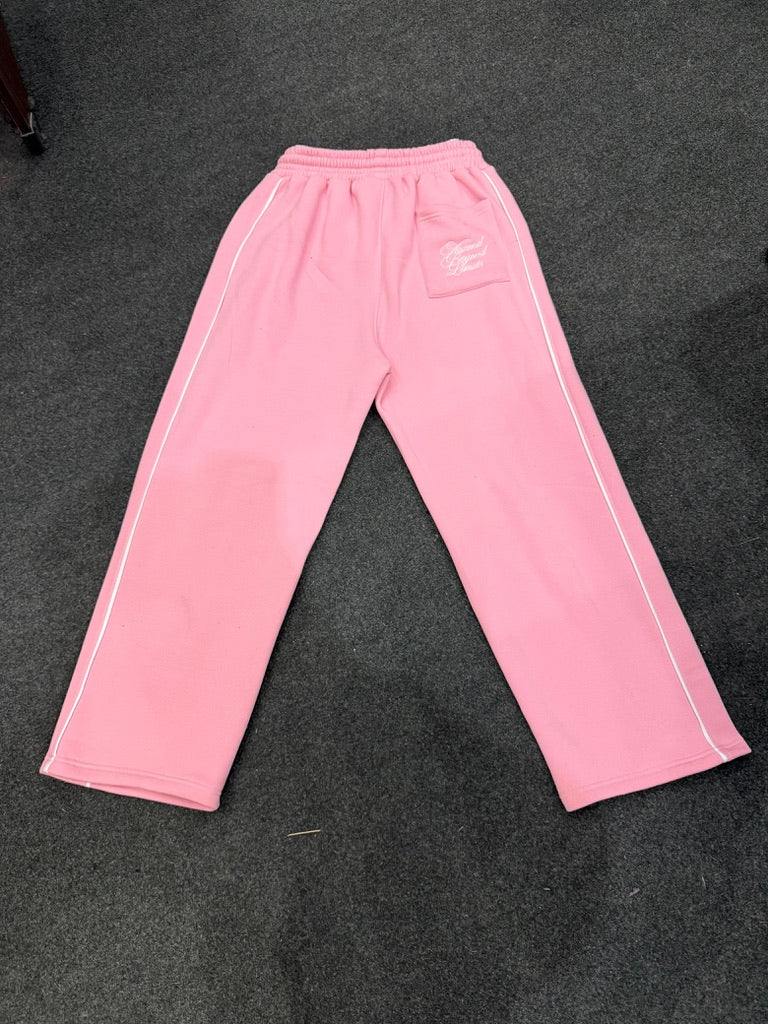 Anádos Pink Double Waisted Sweatpants
